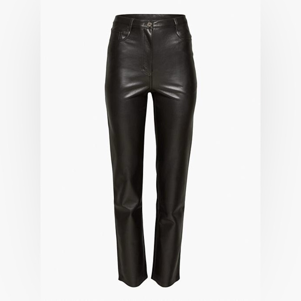 Aritzia Wilfred The Melina Super High-Rise Pant - Leather